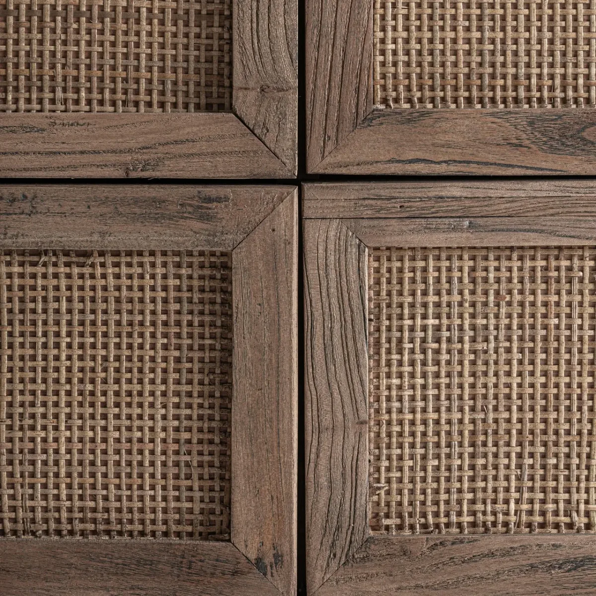 Cómoda de madera de olmo 159x50x80 cm Byremo - Imagen 6