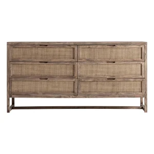 Cómoda de madera de olmo 159x50x80 cm Byremo