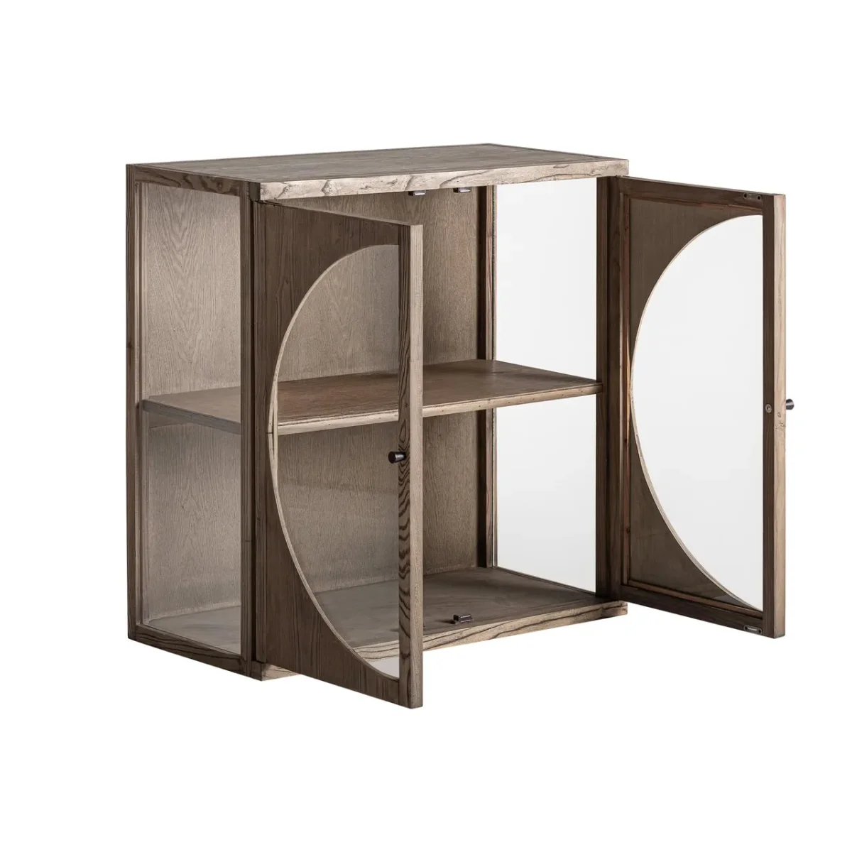 Vitrina modular de madera de olmo 85x40x85 cm Kriz - Imagen 4