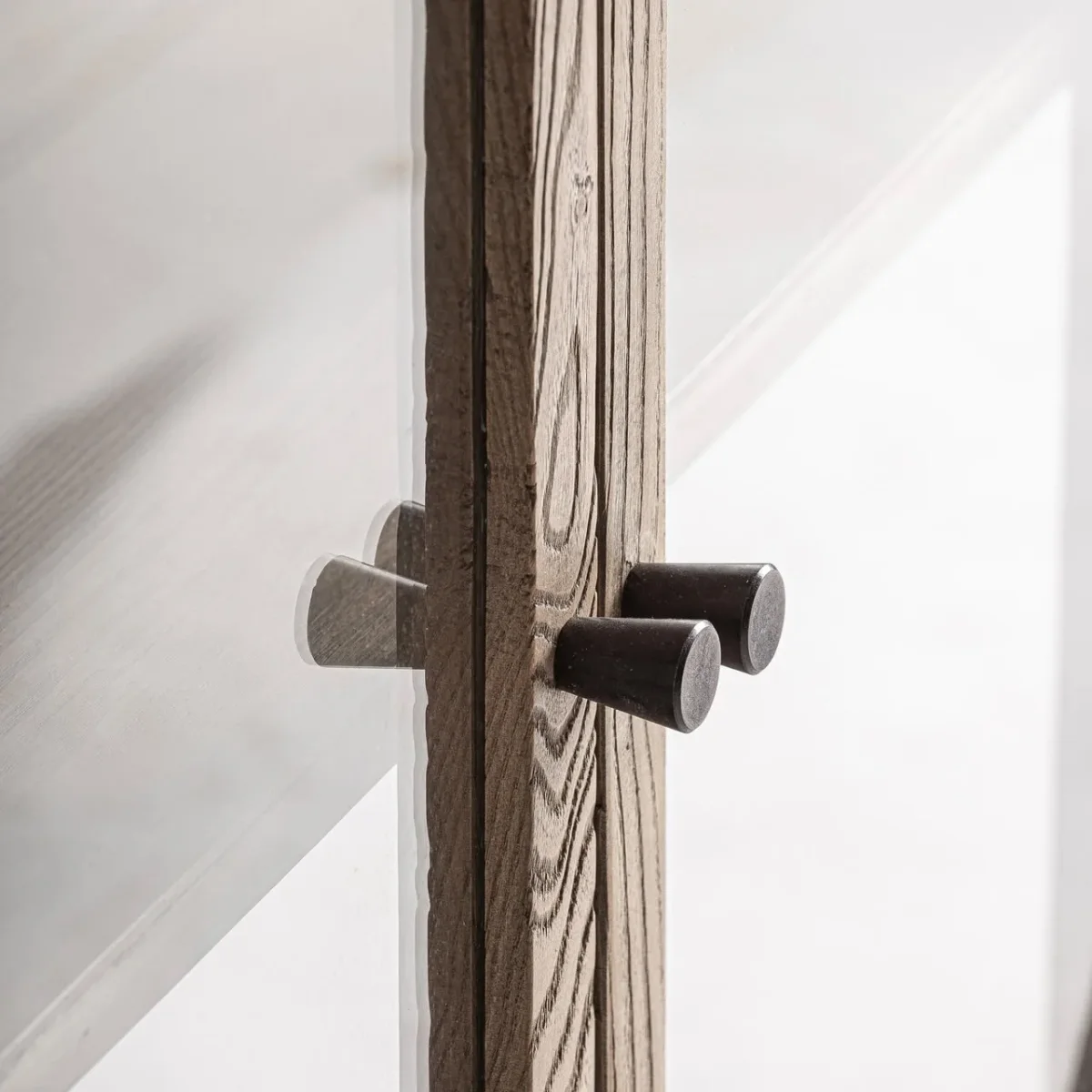 Vitrina modular de madera de olmo 85x40x85 cm Kriz - Imagen 5
