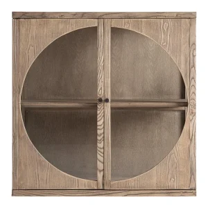 Vitrina modular de madera de olmo 85x40x85 cm Kriz