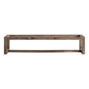 Base de vitrina de madera de olmo 85x40x18 cm Kriz