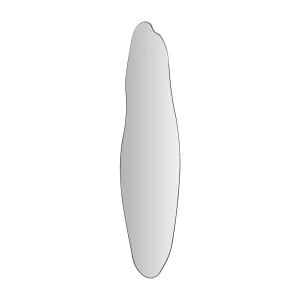 Espejo con filo de acero dorado Albig 170 cm
