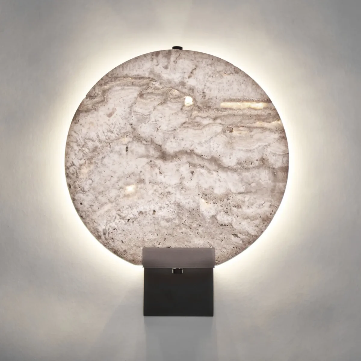 Aplique de pared de mármol gris 22×26 cm Jalhe - Imagen 3