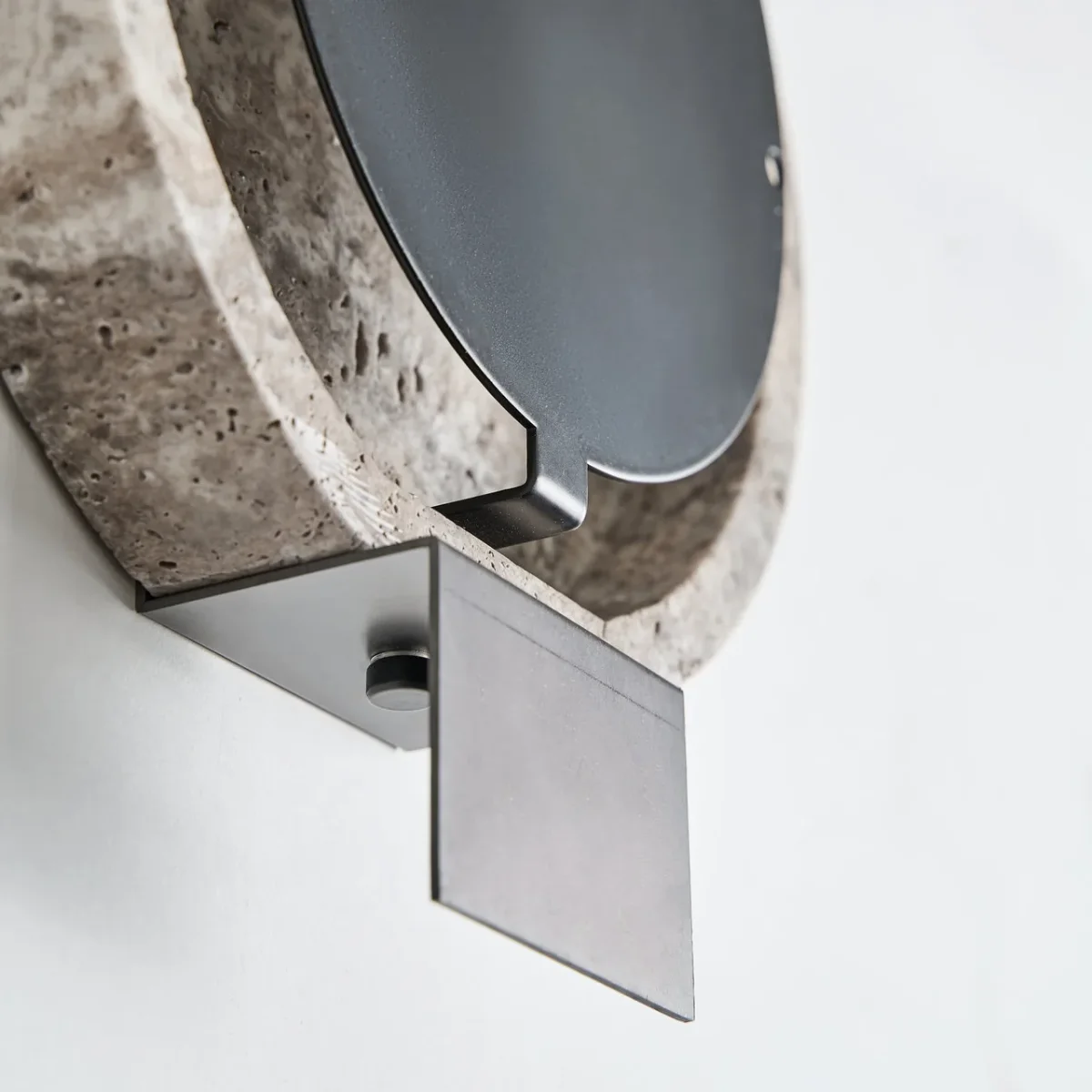Aplique de pared de mármol gris 22×26 cm Jalhe - Imagen 7