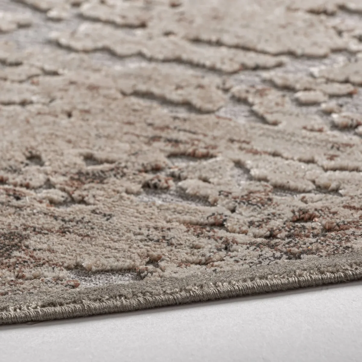 Alfombra de viscosa 240x240x1 cm Karen - Imagen 3