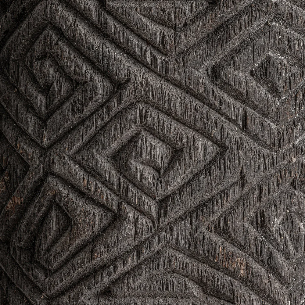 Escultura de pie de madera de coco 65×205 cm Sirius - Imagen 4