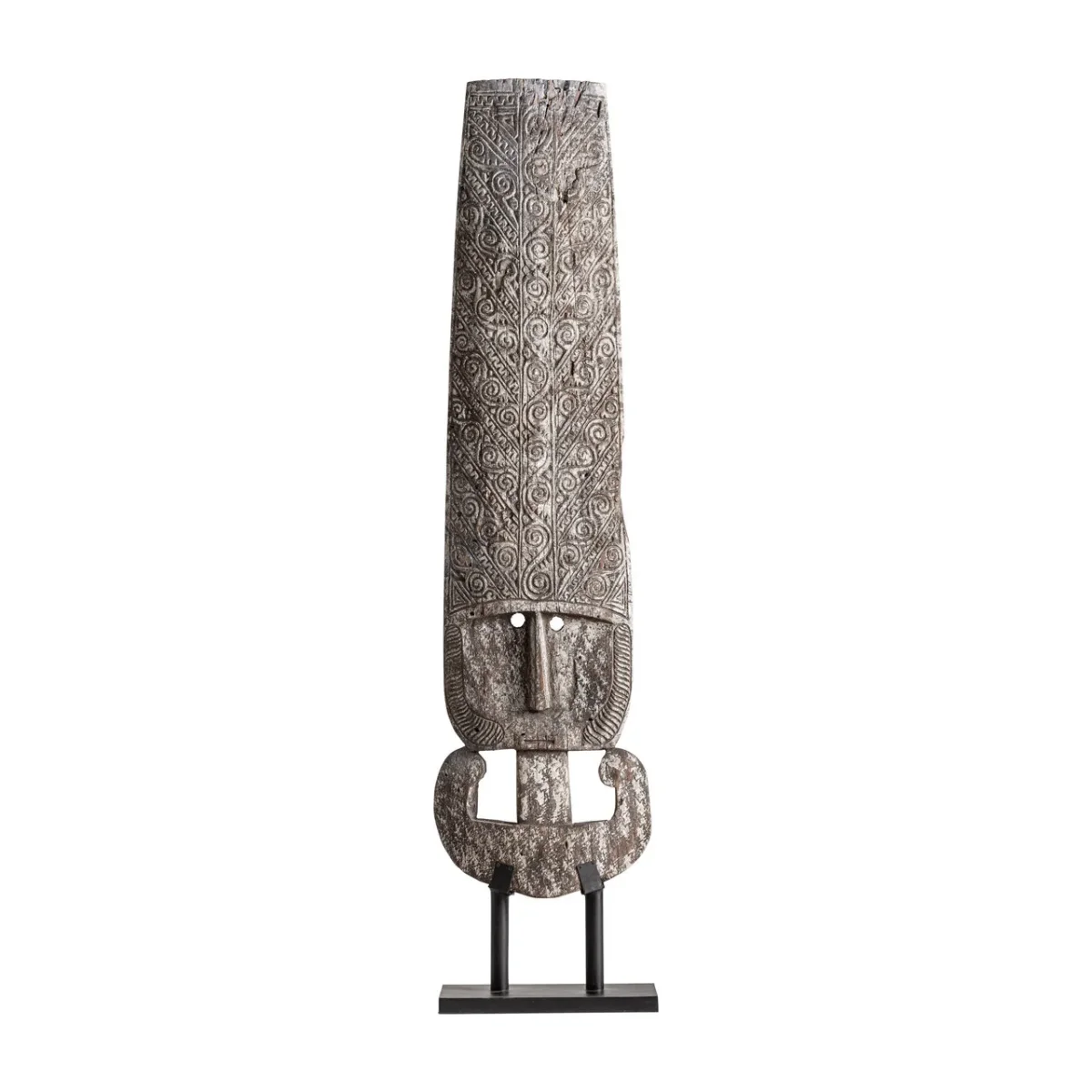 Escultura de pie de madera de suar 45×195 cm Rolho