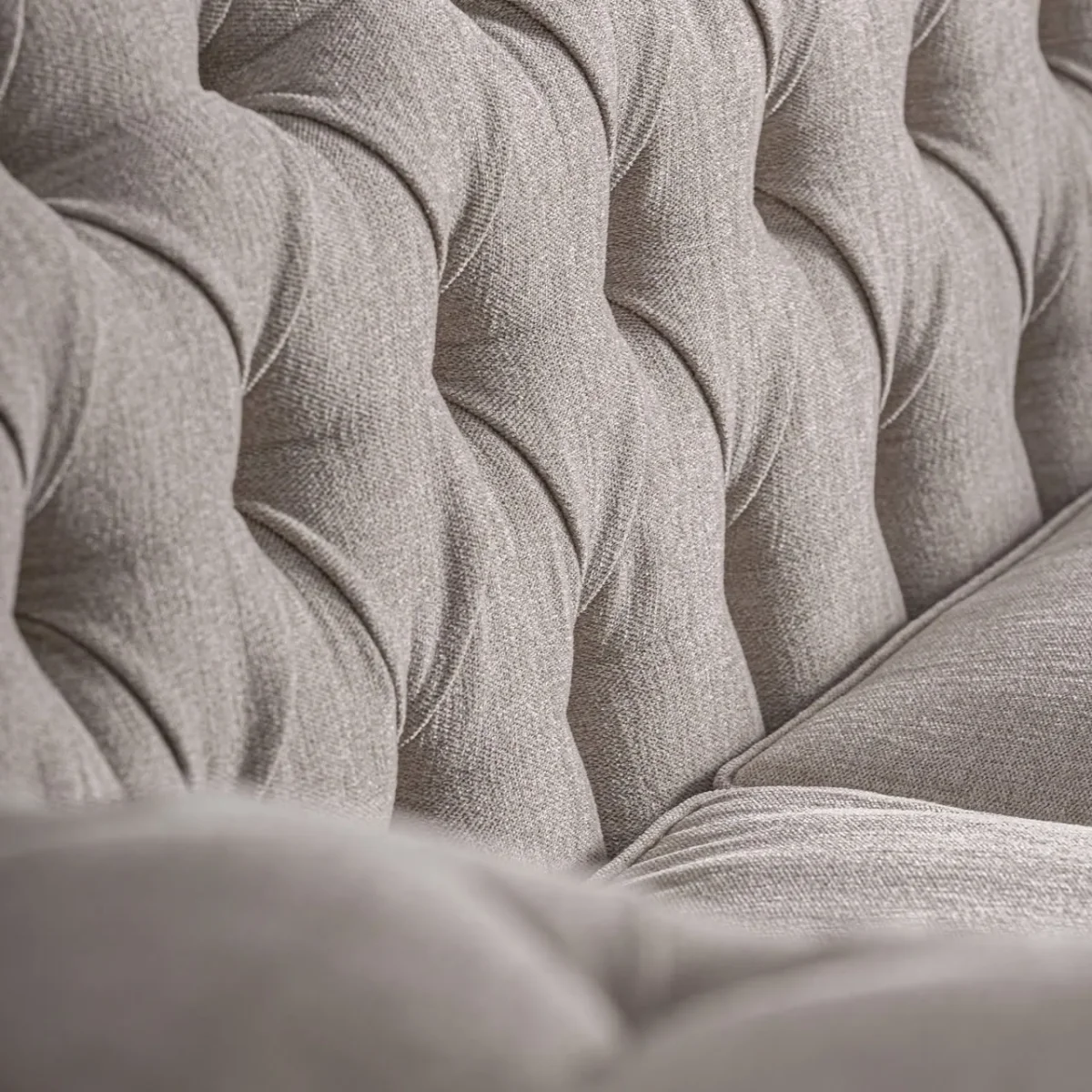 Sofá beige de madera maciza negra 240 cm Gore - Imagen 8