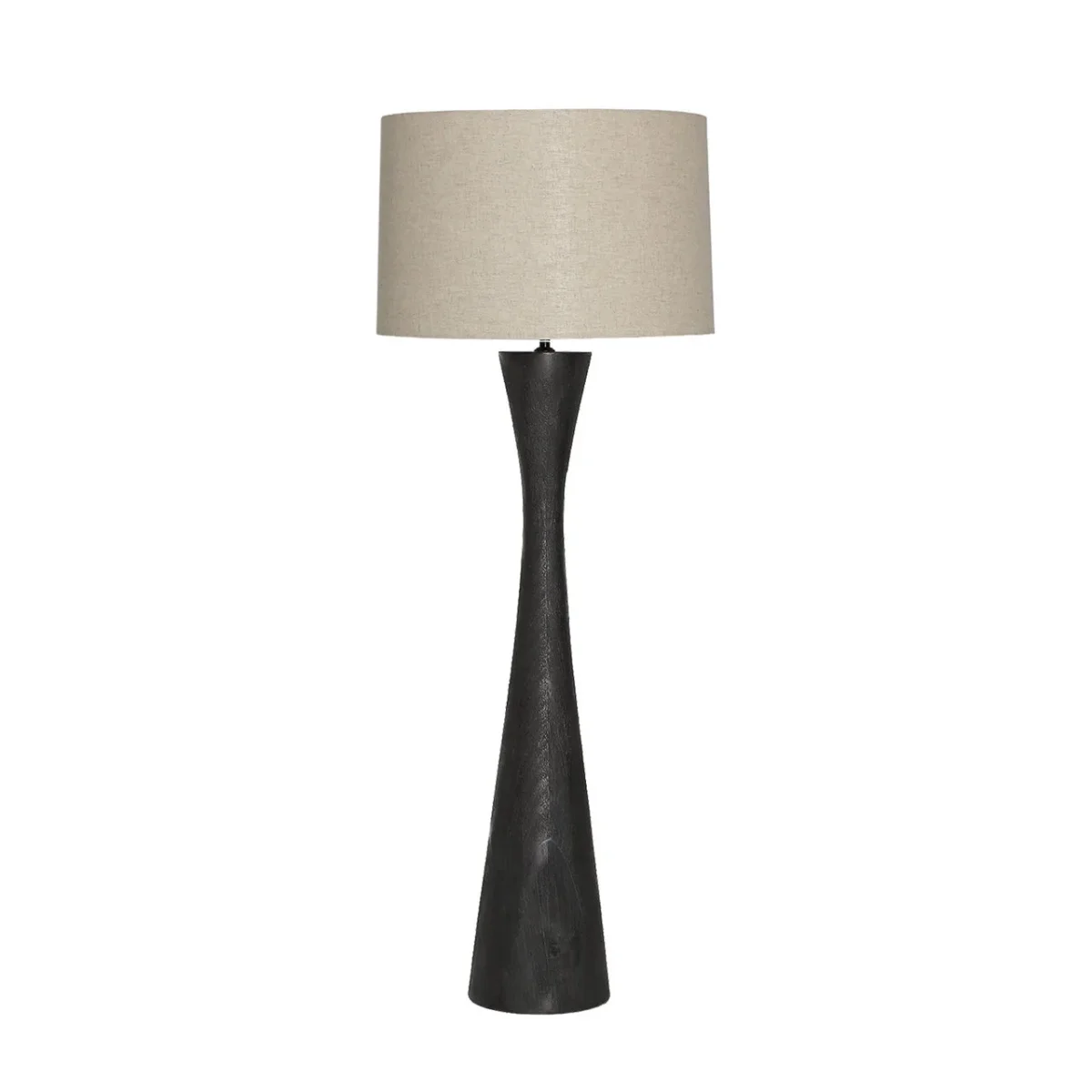 Lámpara de pie de madera negra 50×132 cm Blanzac