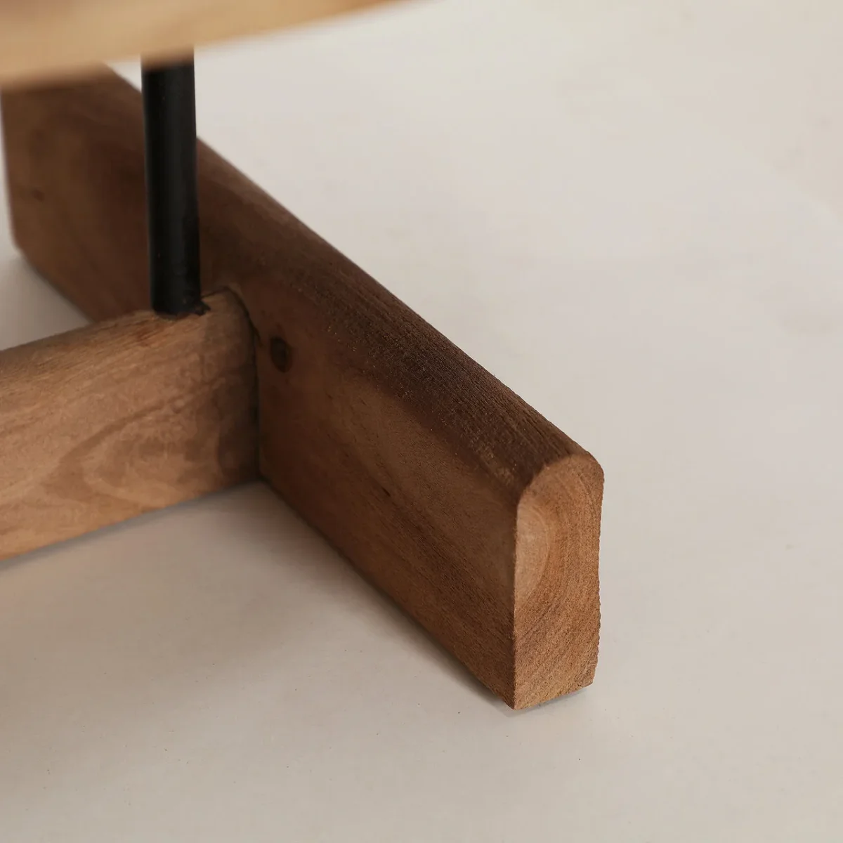 Mesa de centro de madera y hierro 76×40 cm Diusse - Imagen 5
