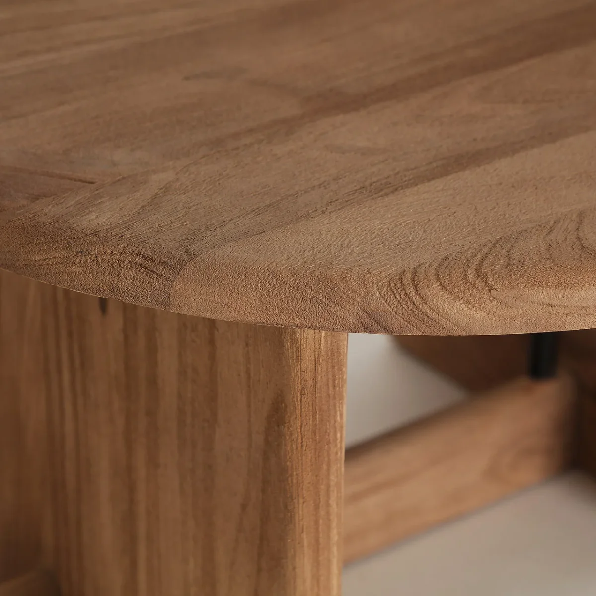 Mesa de centro de madera y hierro 76×40 cm Diusse - Imagen 7
