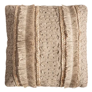 Cojín boho de yute 45×45 Saanvi