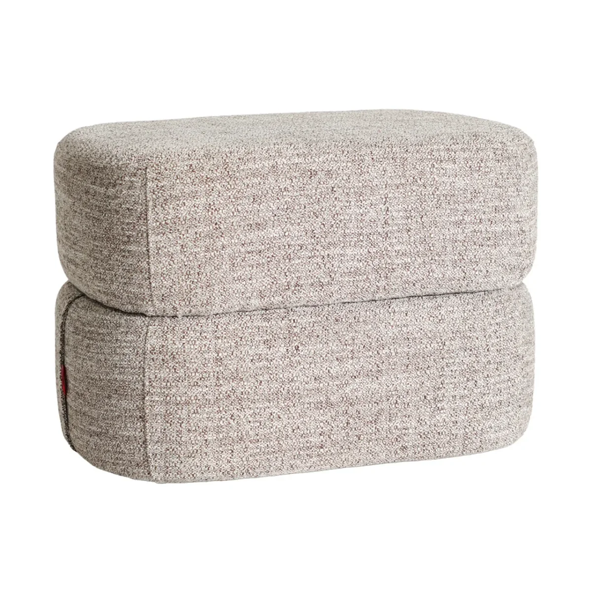 Reposapiés tapizado gris 65×45 cm Nousse - Imagen 3