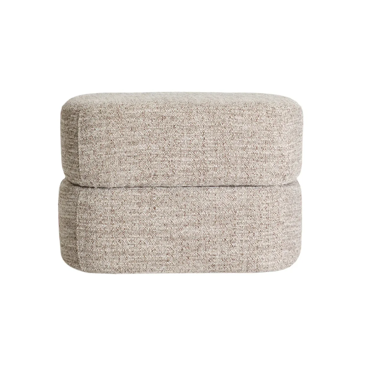Reposapiés tapizado gris 65×45 cm Nousse