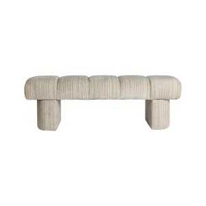 Pie de cama tapizado gris 127×45 cm Meiz