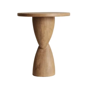 Mesa auxiliar de madera de mango 47×56 cm Riscle
