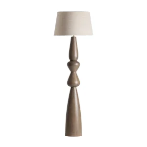Lámpara de pie de madera de mango 50×160 cm Cinzia