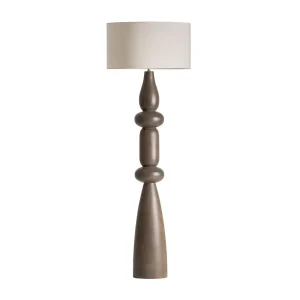 Lámpara de pie de madera de mango 56×170 cm Cinzia