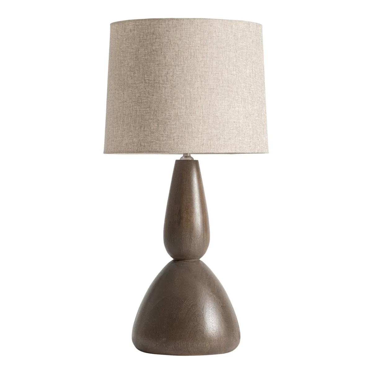 Lámpara de sobremesa de madera de mango 33×65 cm Cinzia