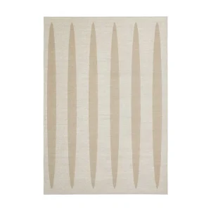 Alfombra de viscosa beige y verde 230×160 cm Kala