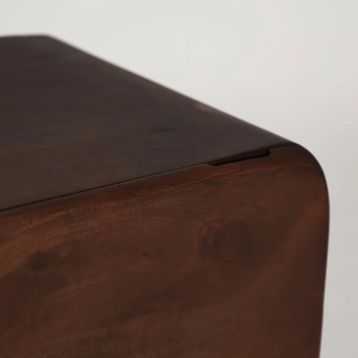 Mueble TV de madera y travetino BRAINE - Imagen 4