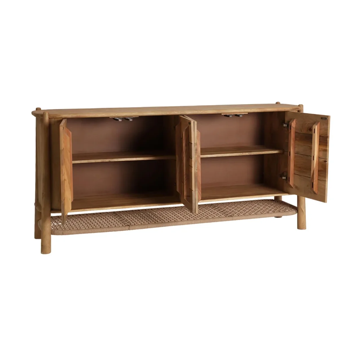 Aparador de madera de mango 170x40x80 cm Crouy - Imagen 3