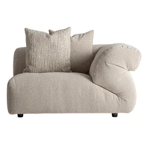 Módulo de sofá esquinero tapizado crema 127×112 cm Evron
