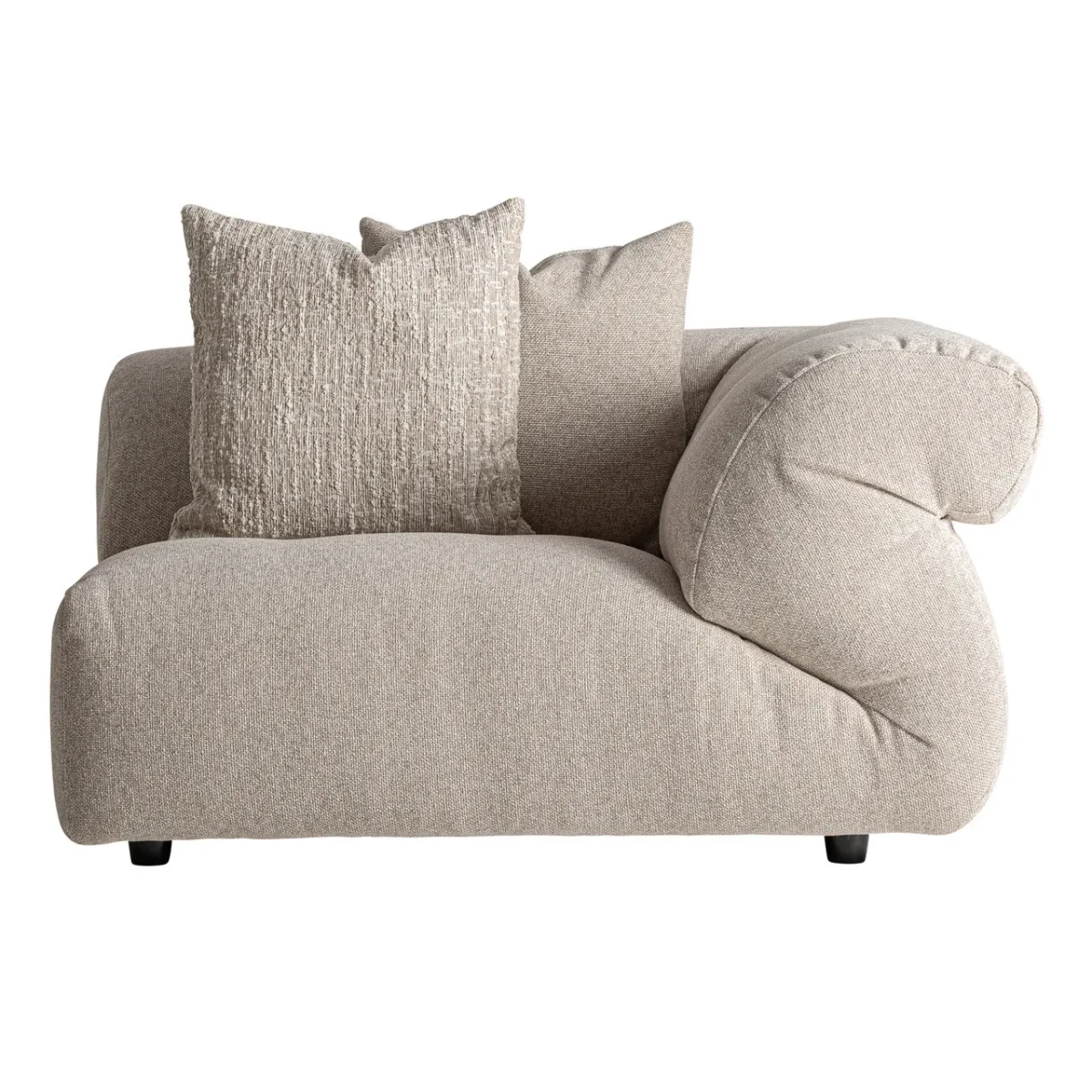 Módulo de sofá esquinero tapizado crema 127×112 cm Evron