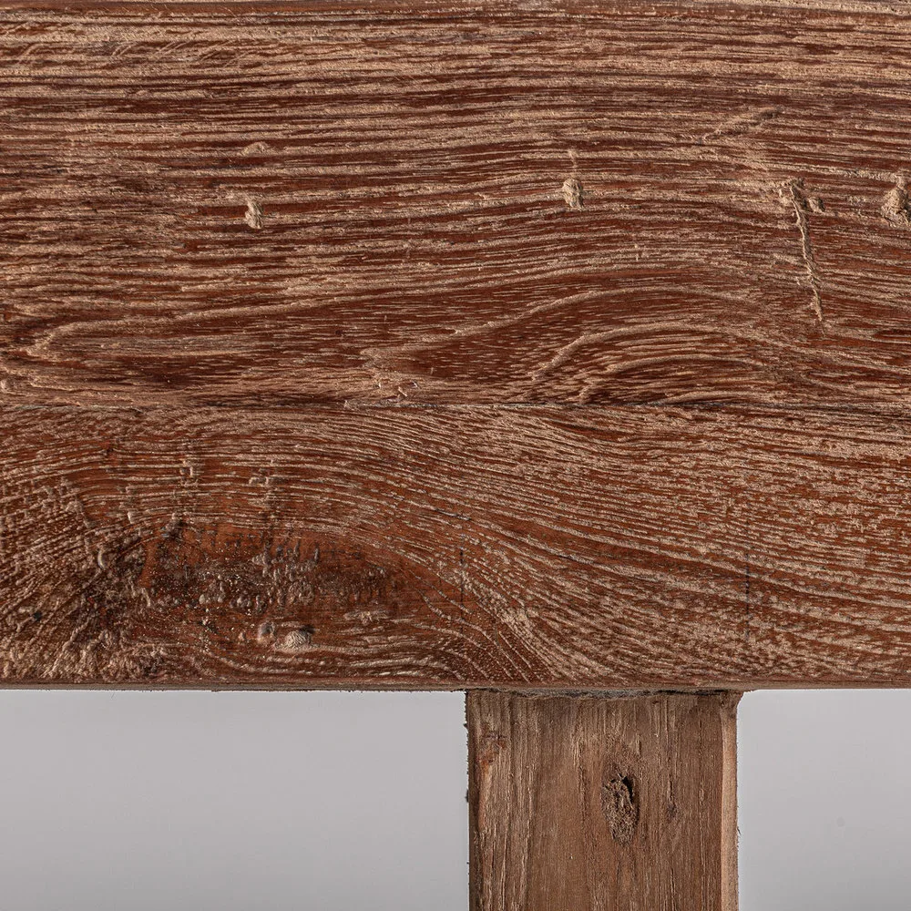 Mueble de TV de madera de teka reciclada 250×50 cm Sukt - Imagen 5