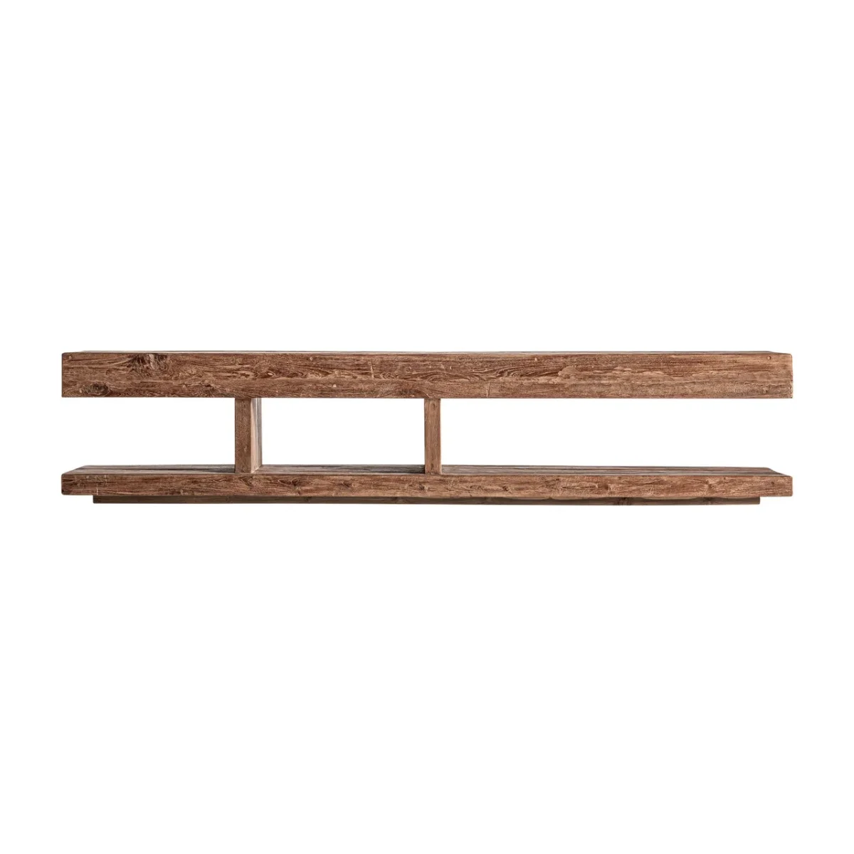 Mueble de TV de madera de teka reciclada 250×50 cm Sukt - Imagen 2