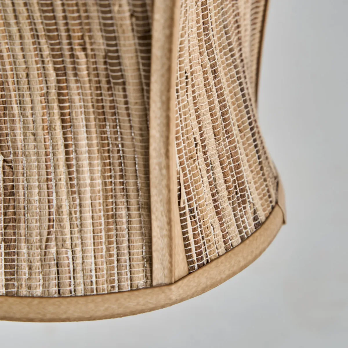 Lámpara colgante de fibra natural beige 40×150 cm Lauzun - Imagen 4