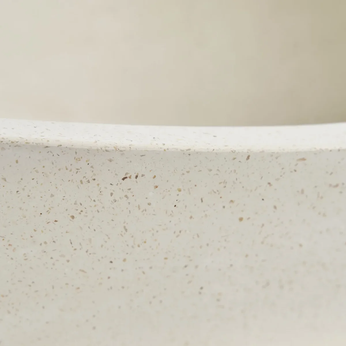 Lavabo sobre encimera de terrazo blanco 64×44 cm Lussac - Imagen 4