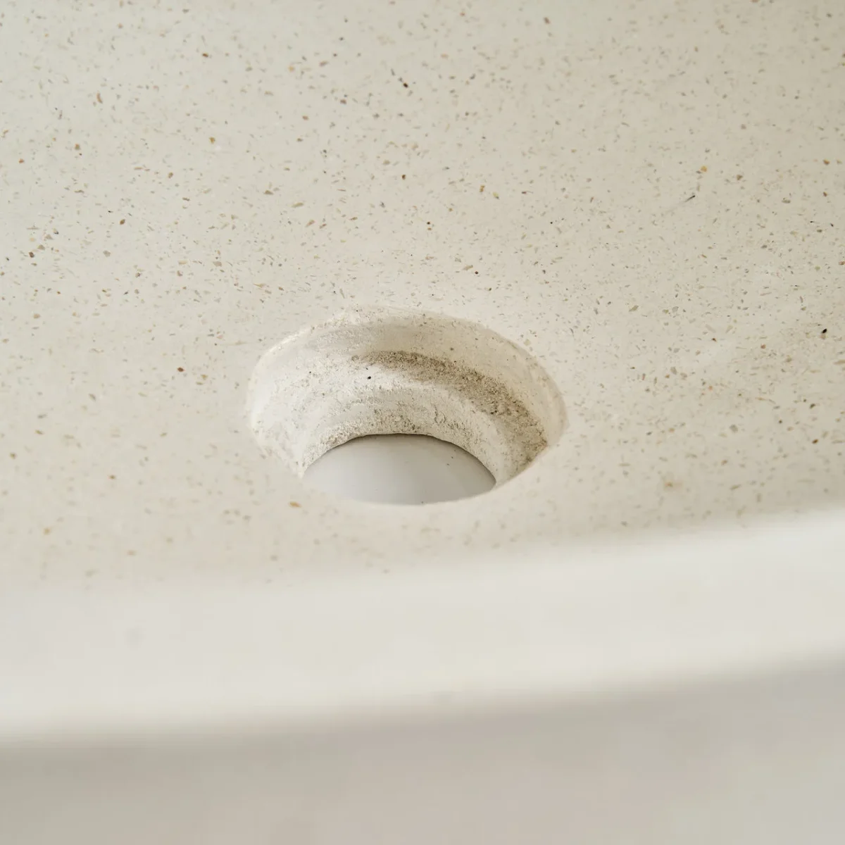Lavabo sobre encimera de terrazo blanco 64×44 cm Lussac - Imagen 8