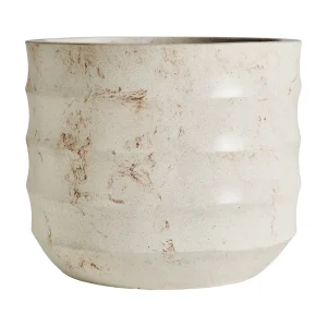 Macetero de terrazo blanco 60×50 cm Sourzac