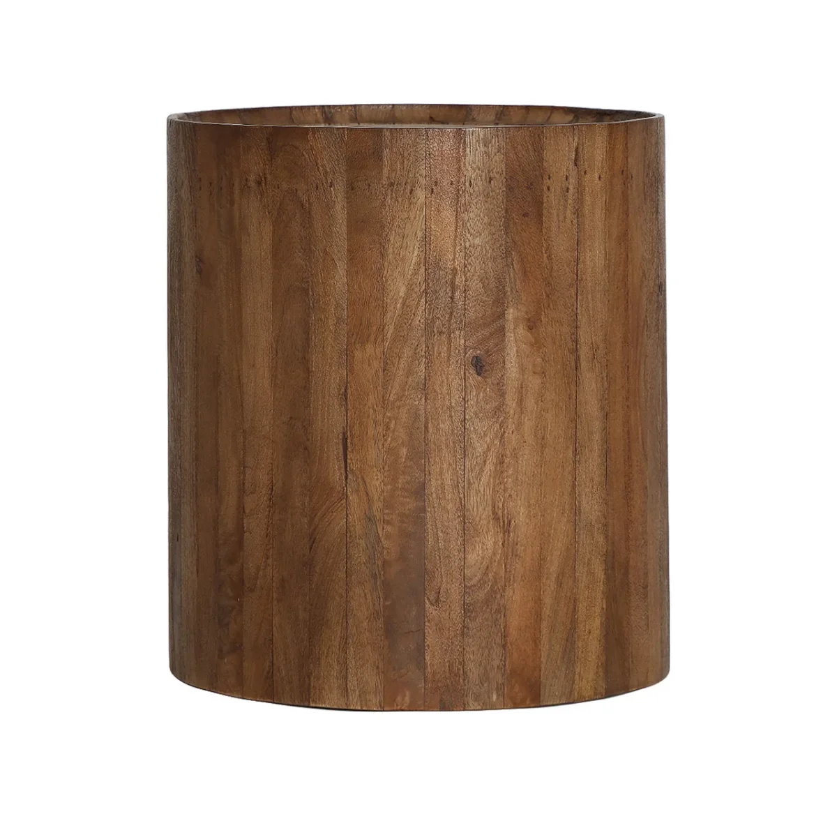 Mesa auxiliar de madera de mango y mármol 45×50 cm Droux