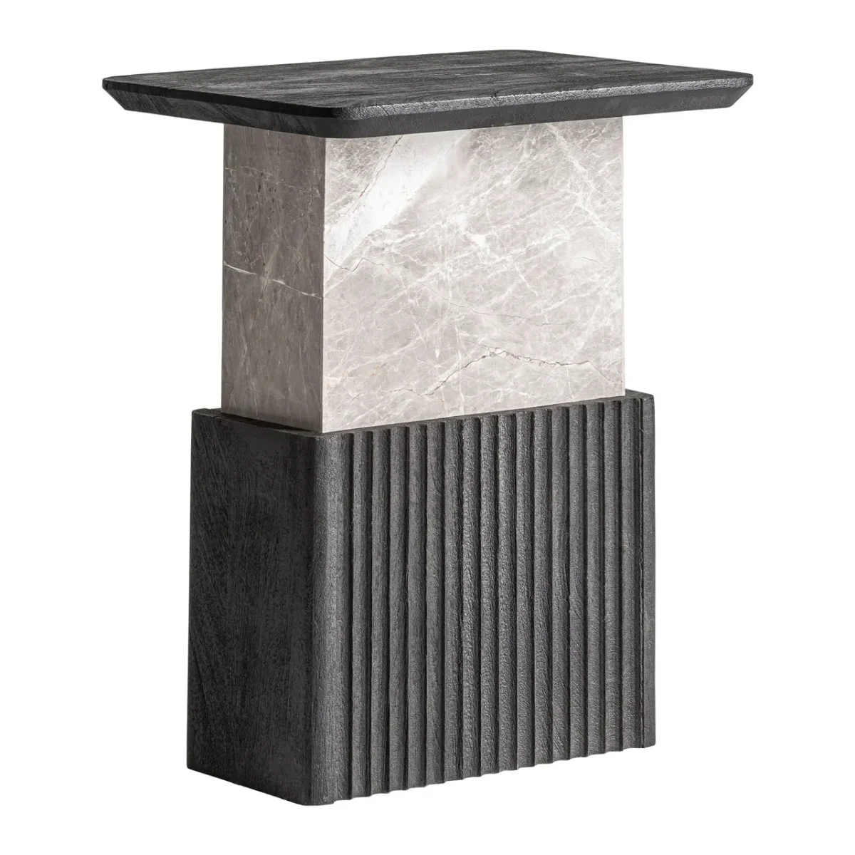 Mesa auxiliar de madera de mango 46x36x55 cm Anzex - Imagen 3