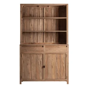 Mueble bar de madera de teka reciclada 120x50x200 cm Sukt
