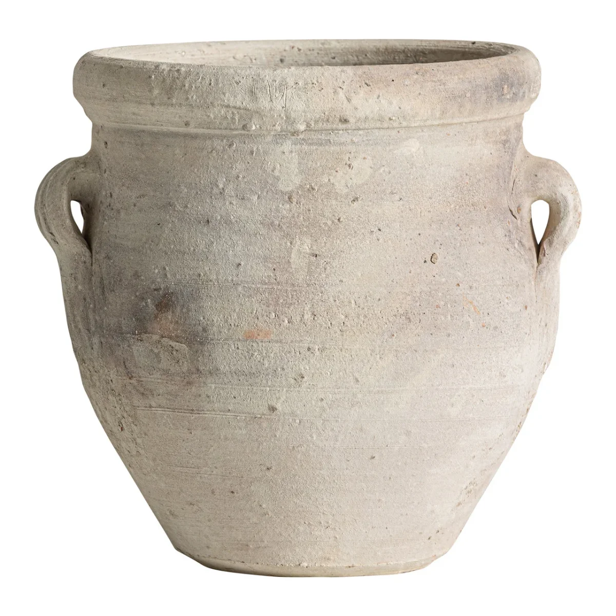 Ánfora de arcilla beige 33×31 cm Klam