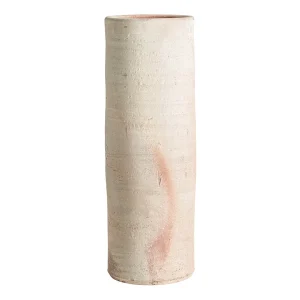 Jarrón de arcilla beige 20×60 cm Klam