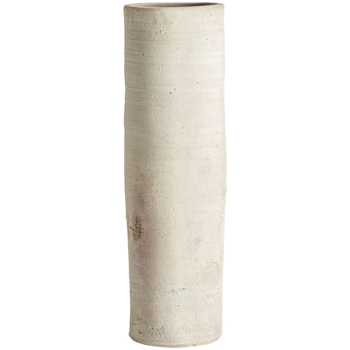 Jarrón de arcilla beige 23×80 cm Klam