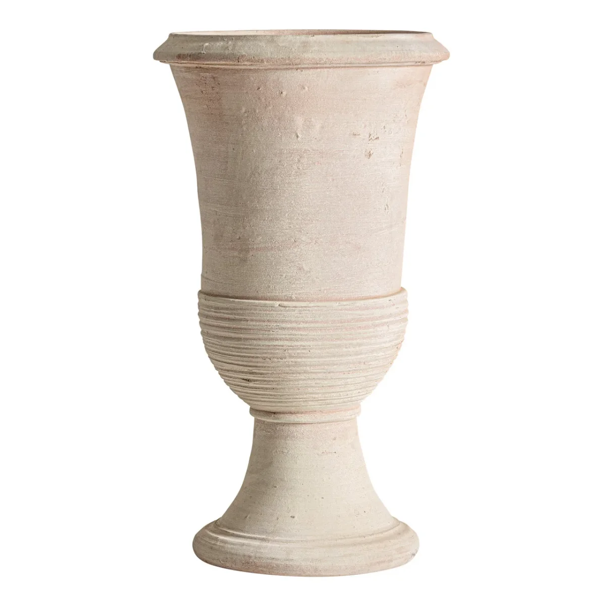 Jarrón de arcilla beige 40×70 cm Klam