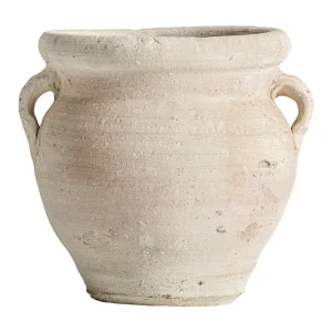 Ánfora de arcilla beige 32×29 cm Klam