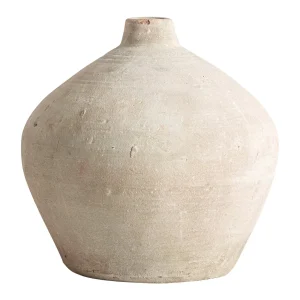 Jarrón de arcilla beige 35×38 cm Klam