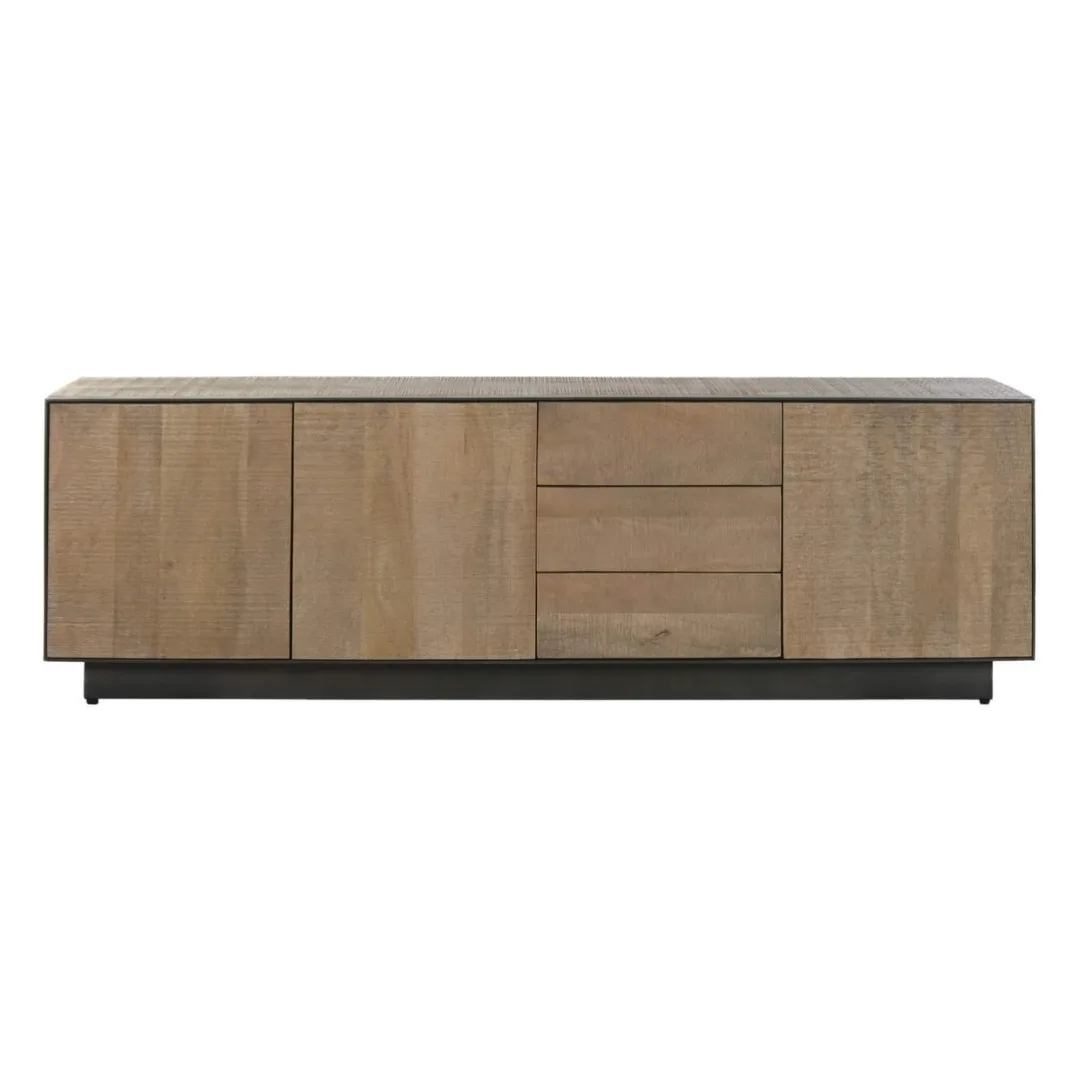 Mueble TV de mango y metal 180X44X55
