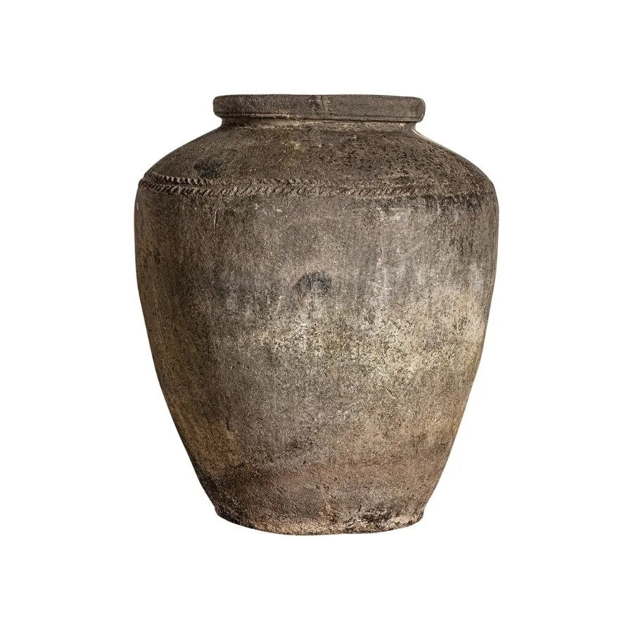 Tinaja de terracota marrón Colmberg 120 cm