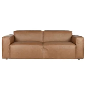 Sofá de piel de 3 plazas 214cm