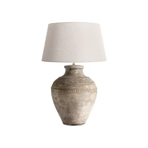 Lámpara de sobremesa de terracota (95 cm)