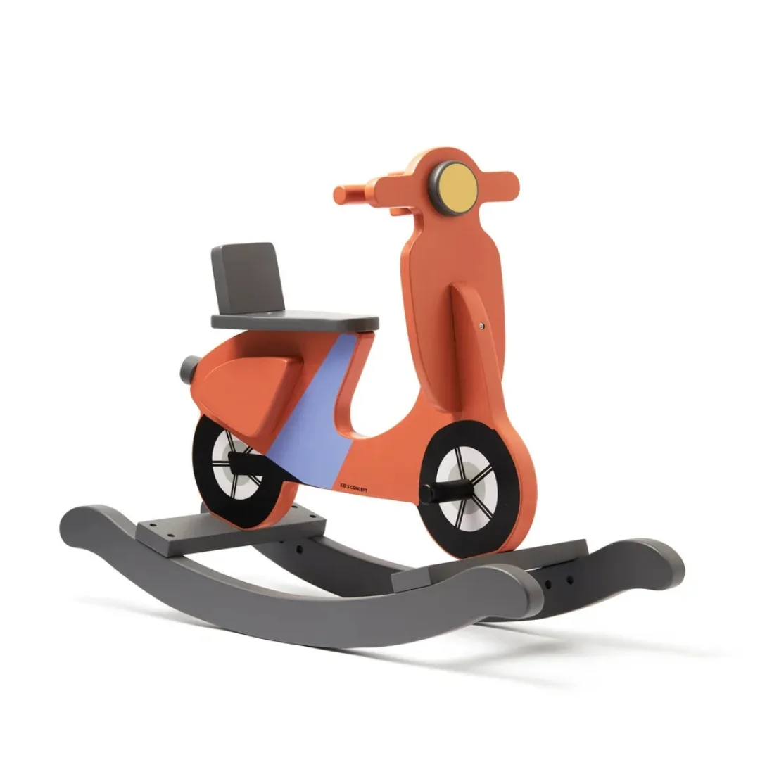 Balancín Moto Vespa de madera (rojo)