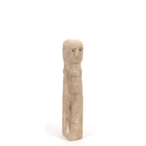 ESTATUA PIEDRA ANTIGUA ALTA 5*5*30